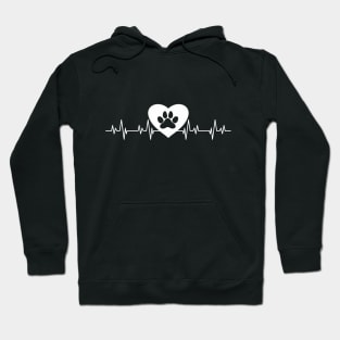 Paws Heartbeat Dog Hoodie